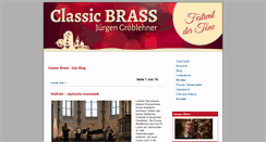 Desktop Screenshot of classicbrass.de
